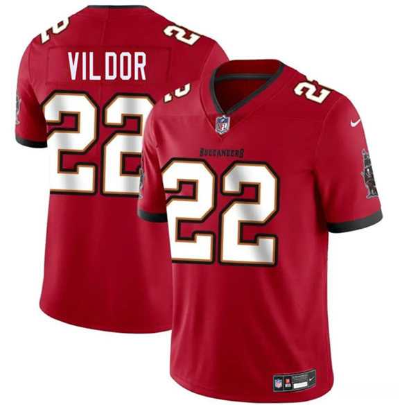 Men & Women & Youth Tampa Bay Buccaneers #22 Kindle Vildor Red 2025 Vapor Limited Stitched Jersey